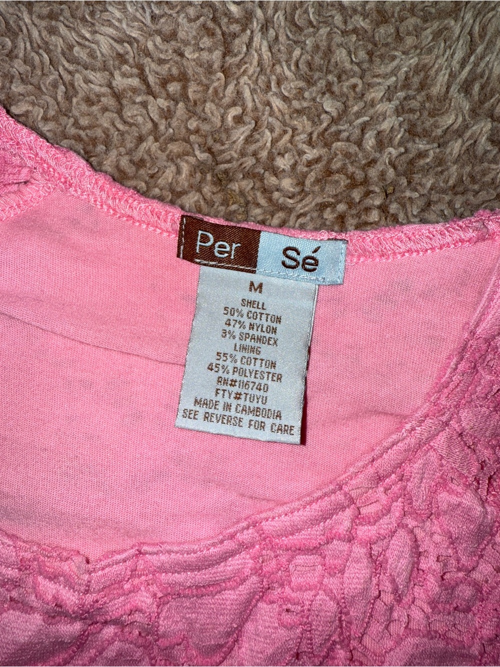 Pink Top, Medium - Picture 3 of 4